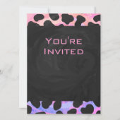 Monogram Dalmatian Black en Pink Kaart (Voorkant)