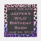 Monogram Dalmatian Black en Pink Magneet (Voorkant)