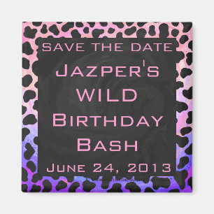 Monogram Dalmatian Black en Pink Magneet