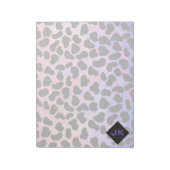 Monogram Dalmatian Black en Pink Notitieblok (Linkerzijde)
