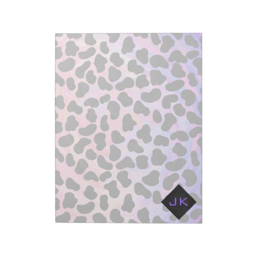 Monogram Dalmatian Black en Pink Notitieblok (Linkerzijde)