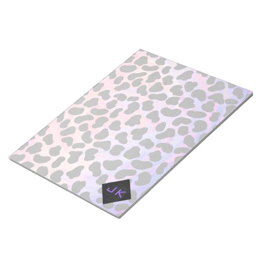 Monogram Dalmatian Black en Pink Notitieblok (Schuin)
