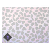 Monogram Dalmatian Black en Pink Notitieblok (Voorkant)