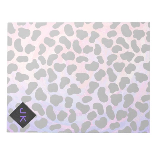 Monogram Dalmatian Black en Pink Notitieblok (Voorkant)