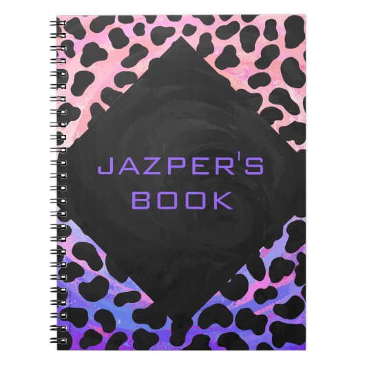 Monogram Dalmatian Black en Pink Notitieboek (Voorkant)