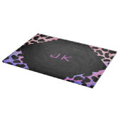Monogram Dalmatian Black en Pink Snijplank (Hoek)