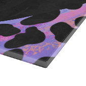 Monogram Dalmatian Black en Pink Snijplank (Hoek)