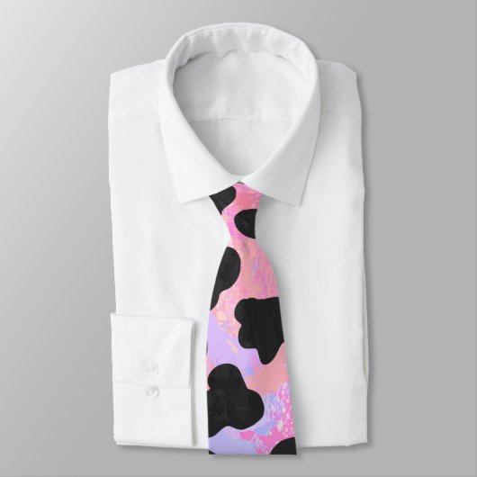 Monogram Dalmatian Black en Pink Stropdas (Gebonden)