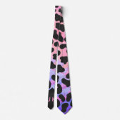 Monogram Dalmatian Black en Pink Stropdas (Achterkant)