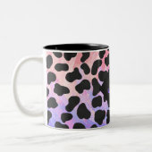 Monogram Dalmatian Black en Pink Tweekleurige Koffiemok (Links)