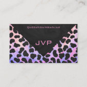 Monogram Dalmatian Black en Pink Visitekaartje (Achterkant)