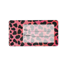 Monogram Dalmatian Black en Red Etiket