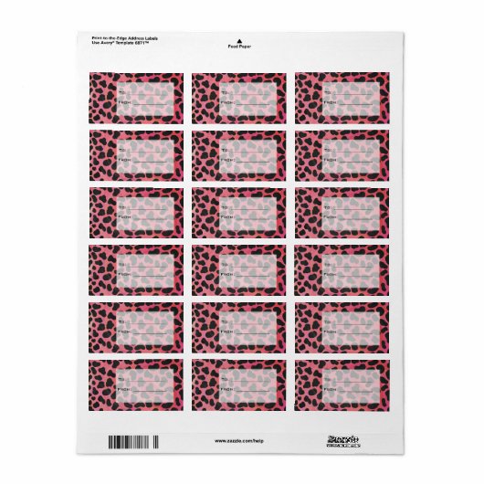 Monogram Dalmatian Black en Red Etiket (Full Sheet)