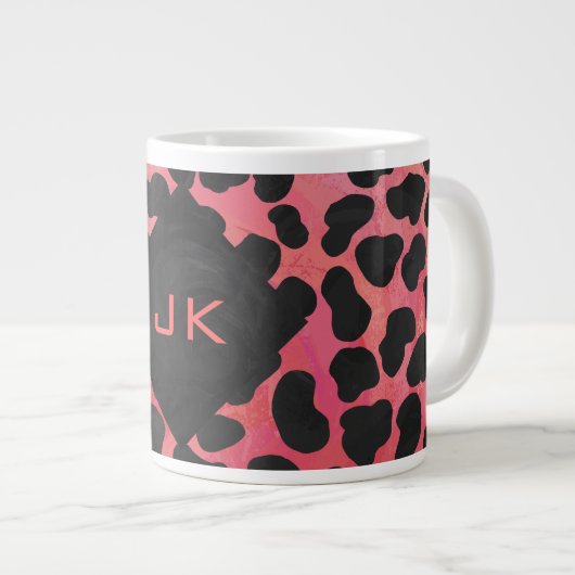 Monogram Dalmatian Black en Red Grote Koffiekop (Voorkant rechts)