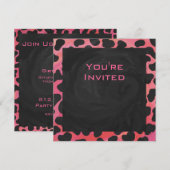 Monogram Dalmatian Black en Red Kaart (Voorkant / Achterkant)