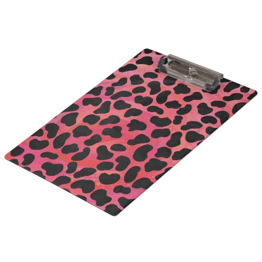 Monogram Dalmatian Black en Red Klembord (Gekanteld)