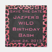 Monogram Dalmatian Black en Red Magneet (Voorkant)