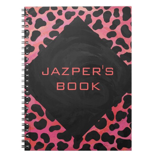 Monogram Dalmatian Black en Red Notitieboek (Voorkant)