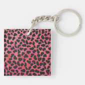 Monogram Dalmatian Black en Red Sleutelhanger (Achterkant)