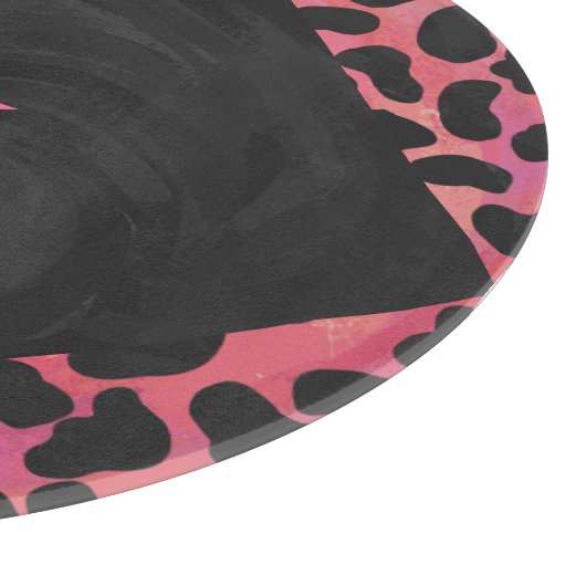 Monogram Dalmatian Black en Red Snijplank (Hoek)