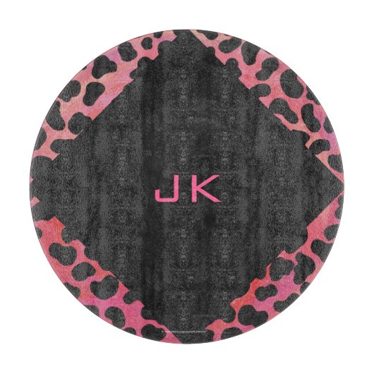 Monogram Dalmatian Black en Red Snijplank (Voorkant)