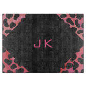 Monogram Dalmatian Black en Red Snijplank (Voorkant)