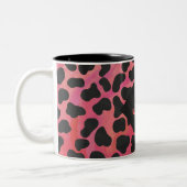 Monogram Dalmatian Black en Red Tweekleurige Koffiemok (Links)