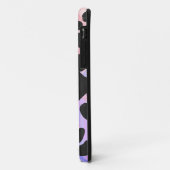 Monogram Dalmatiër Zwart en Roze Case-Mate iPhone Case (Achterkant/links)