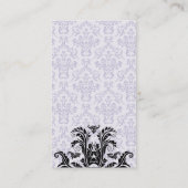 Monogram Damask Lavender Visitekaartje (Achterkant)