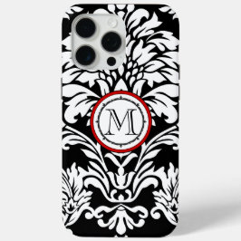 Monogram  Damask Patroontelefoon iPhone 15 Pro Max Hoesje