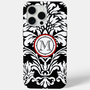 Monogram Damask Patroontelefoon iPhone 15 Pro Max Hoesje
