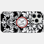 Monogram  Damask Patroontelefoon Case-Mate iPhone Case (Achterkant (horizontaal))