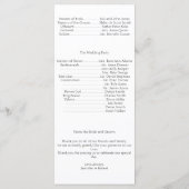 Monogram Damask Trouwprogramma Programmakaart (Achterkant)