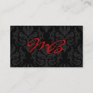 Monogram Damask Visitekaartje