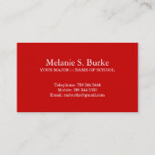 Monogram Damask Visitekaartje (Achterkant)