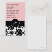 Monogram Damask Visitekaartjes (Voorkant / Achterkant)