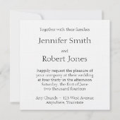 Monogram Damask Wedding Uitnodiging (Achterkant)