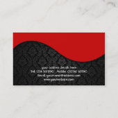 Monogram Damasontwerp-Visitekaartje Visitekaartje (Achterkant)