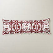 Monogram  damast lichaamskussen (Achterkant)