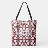 Monogram  damast tote bag (Achterkant)