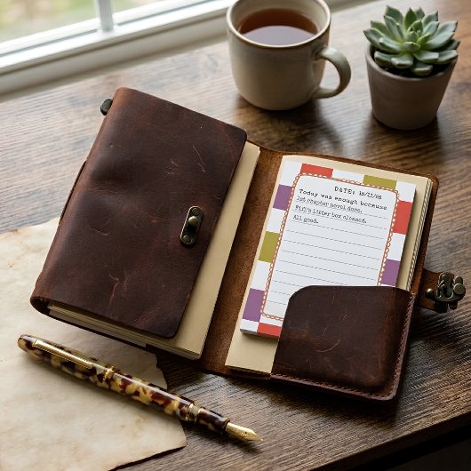 Monogram Dambord Reflectie Pastelkleurige Patchwor Post-it® Notes