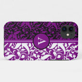 monogram damp Case-Mate iPhone case (Achterkant (horizontaal))