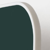 Monogram Dark Green Stylish Modern Minimalist Pickleball Paddle (Links Detail)