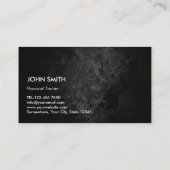 Monogram Dark Grunge Professional Fitness Visitekaartje (Achterkant)