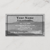 Monogram Dark & Light Grey Mountain Waterverf Art Visitekaartje (Achterkant)