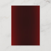 Monogram Dark Red Sport Personal Trainer Visitekaartje (Achterkant)