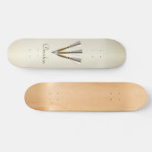 Monogram Darts Ontwerp Persoonlijk Skateboard (Horizontaal)
