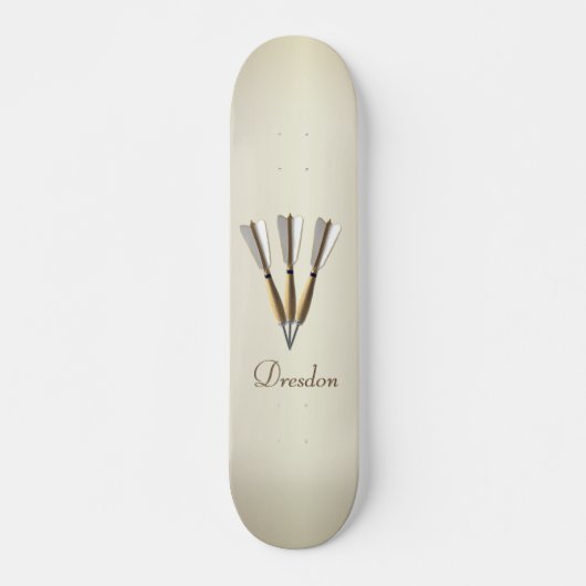 Monogram Darts Ontwerp Persoonlijk Skateboard (Voorkant)