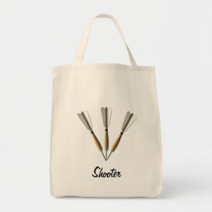 Monogram Darts Ontwerp Tote Bag