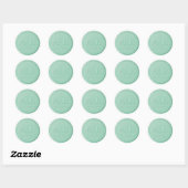 Monogram Datum Mint Green Wax Seal Sticker (Vel)
